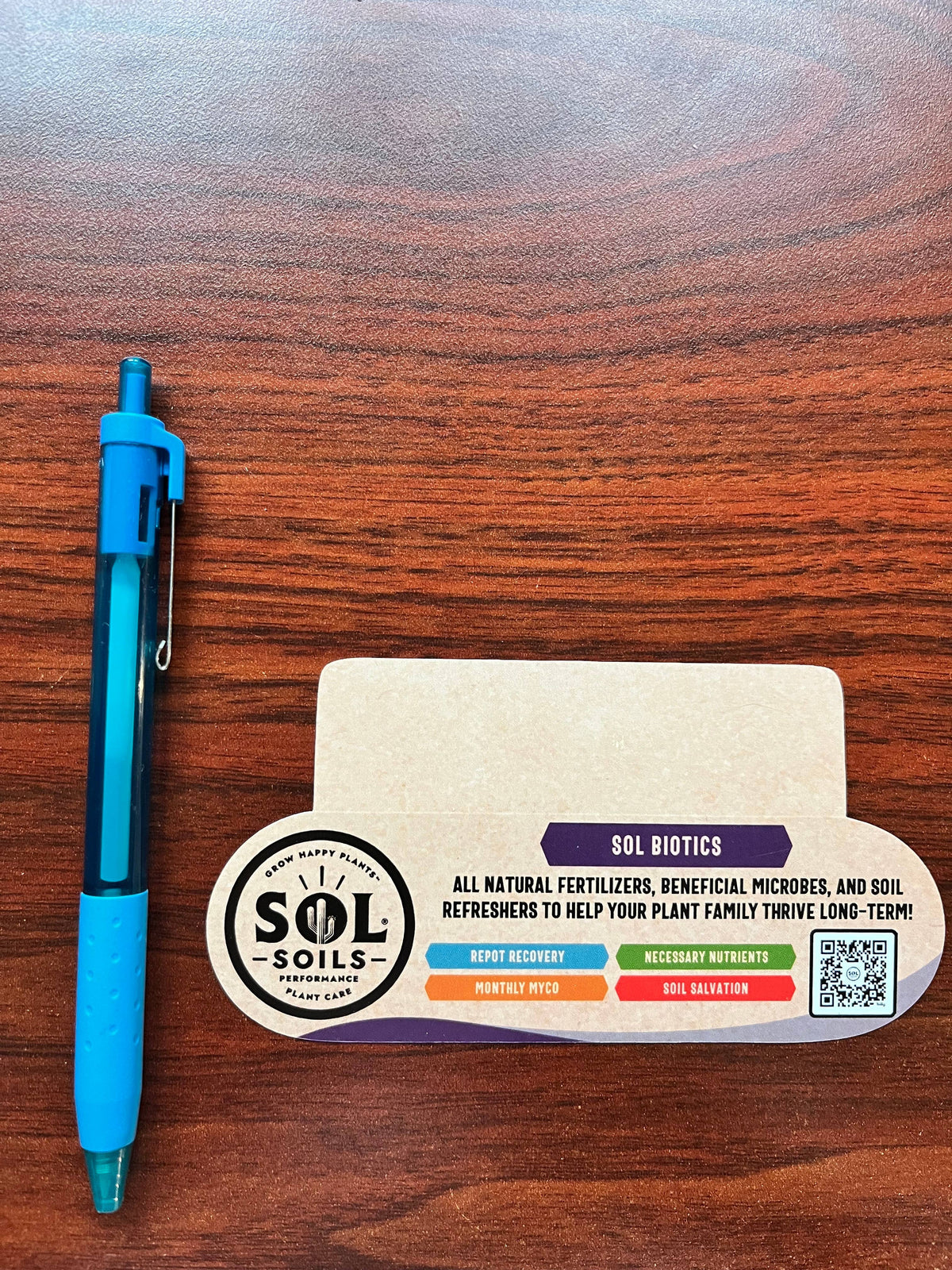 2-Sided PoP Shelf Talker: Soils and Sol Biotics Additives