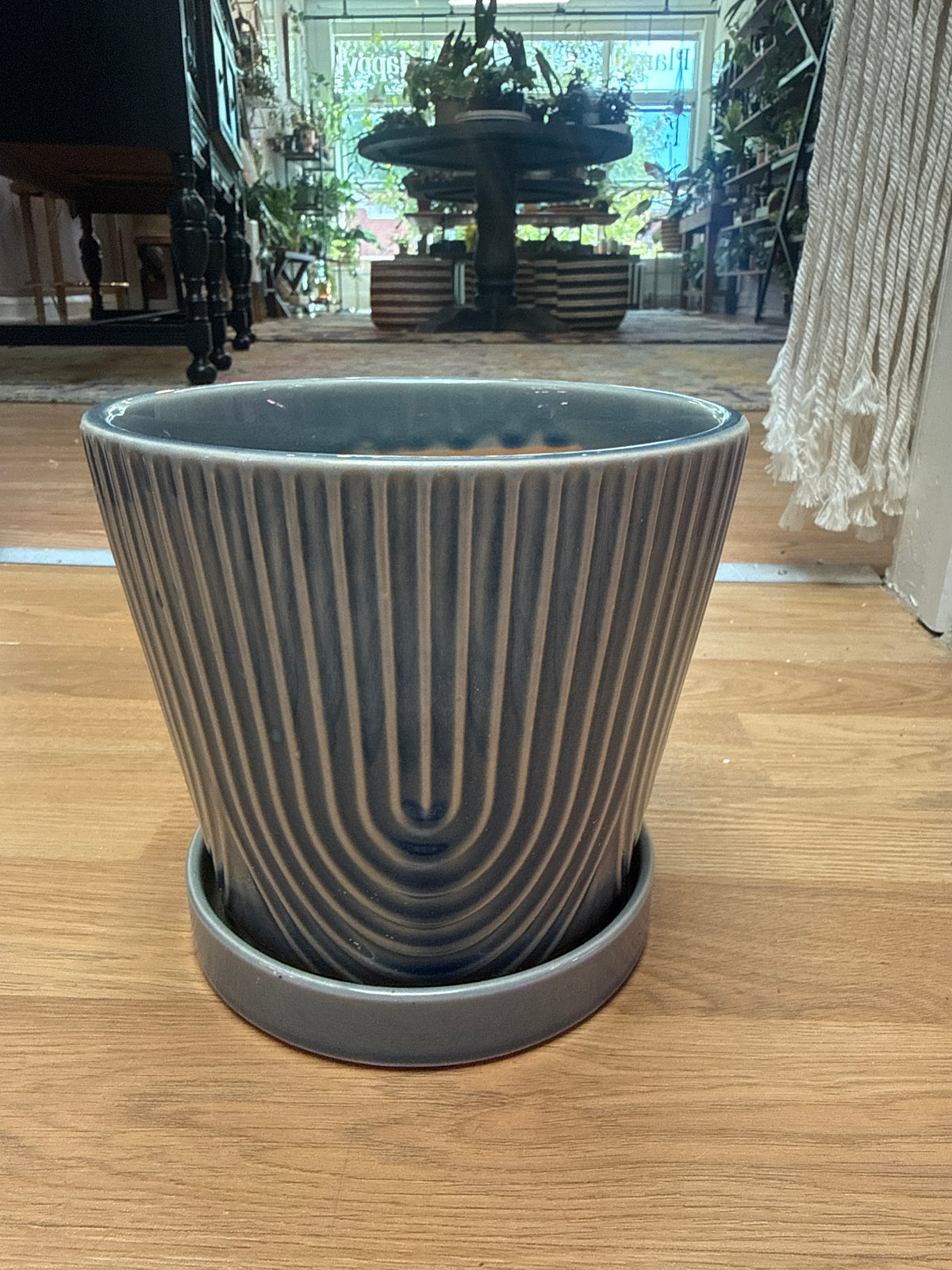 Blue 6” Pot