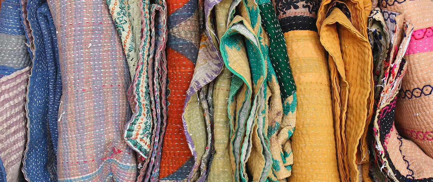 Authentic Vintage Kantha Quilt, Perfect Beach Blanket | Boho