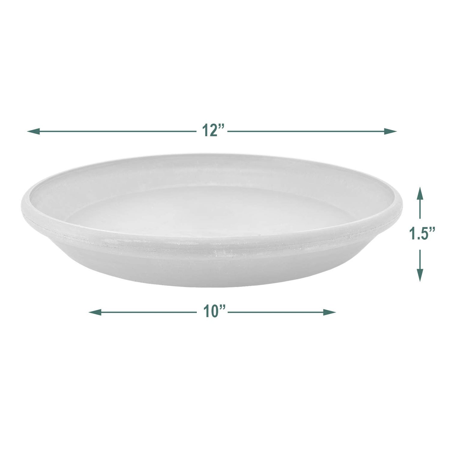 PSW Pots- Single Slip Saucer: Terra Cotta Marble / 14"