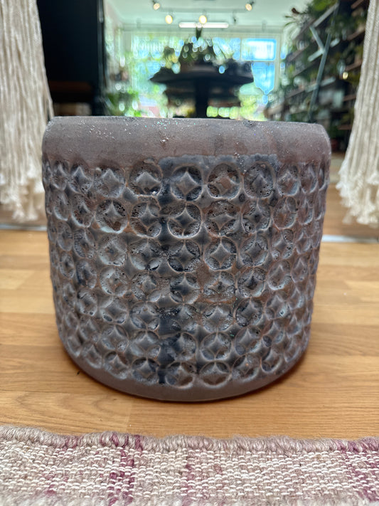 Blue marble Pot 9”