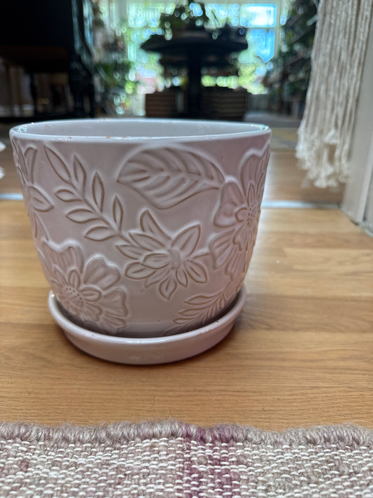 White 7” Pot