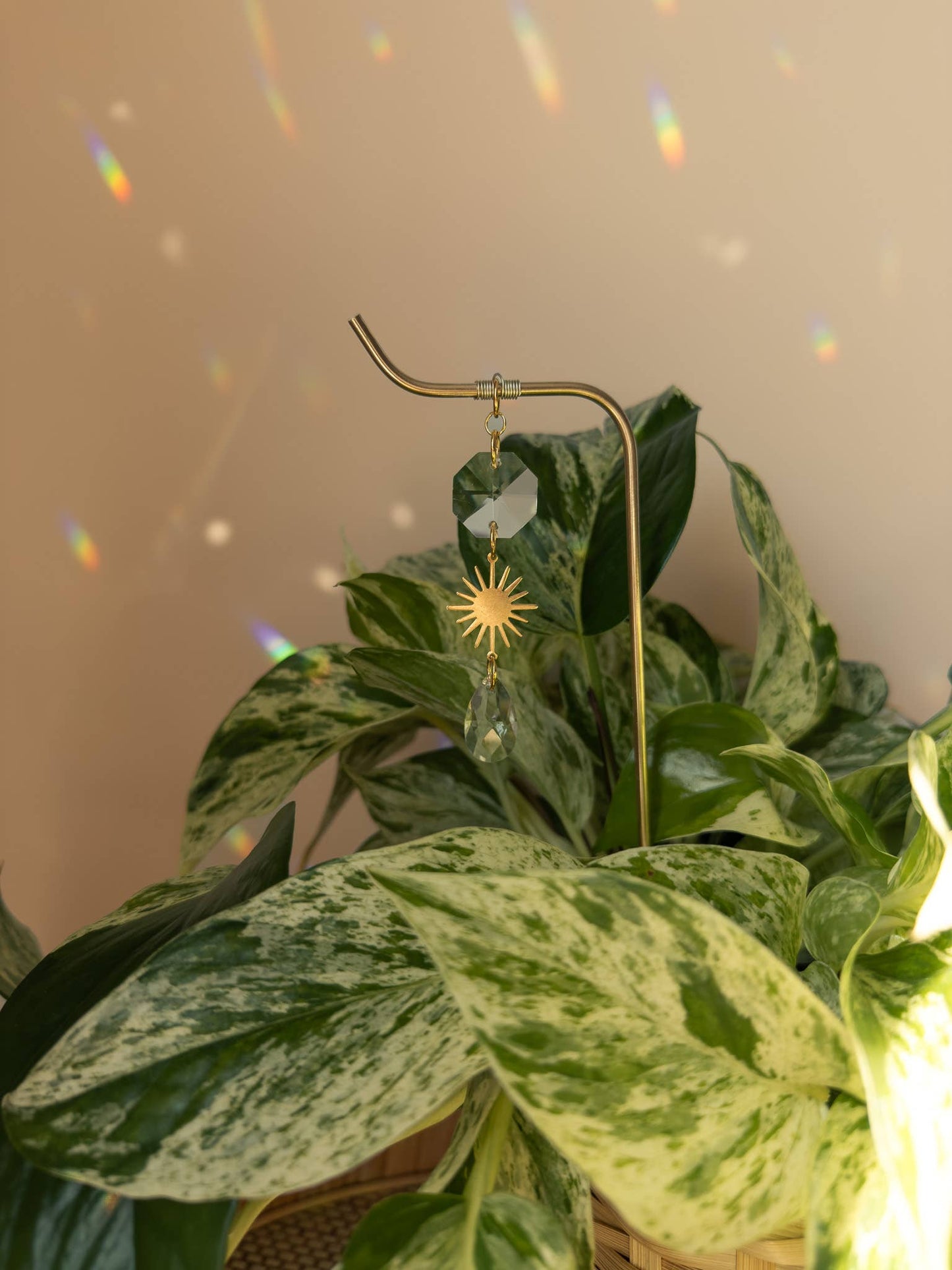 Plant Stake | Suncatcher + Sun Charm | Houseplant Accessory