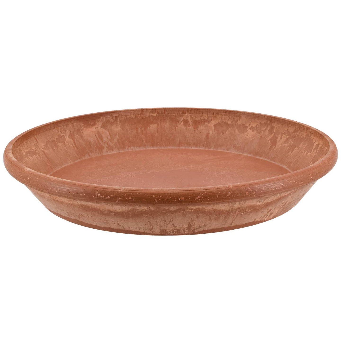PSW Pots- Single Slip Saucer: Terra Cotta Marble / 14"