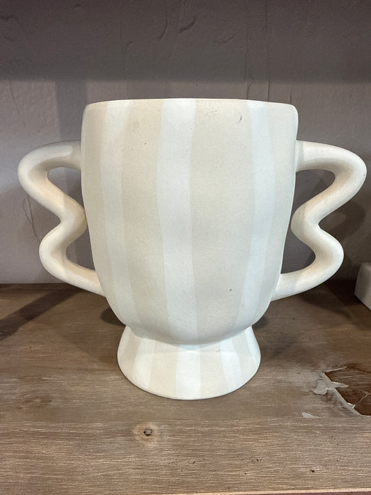 Akimbo Footed Pot 8.75” x 5.75” x 7.75”