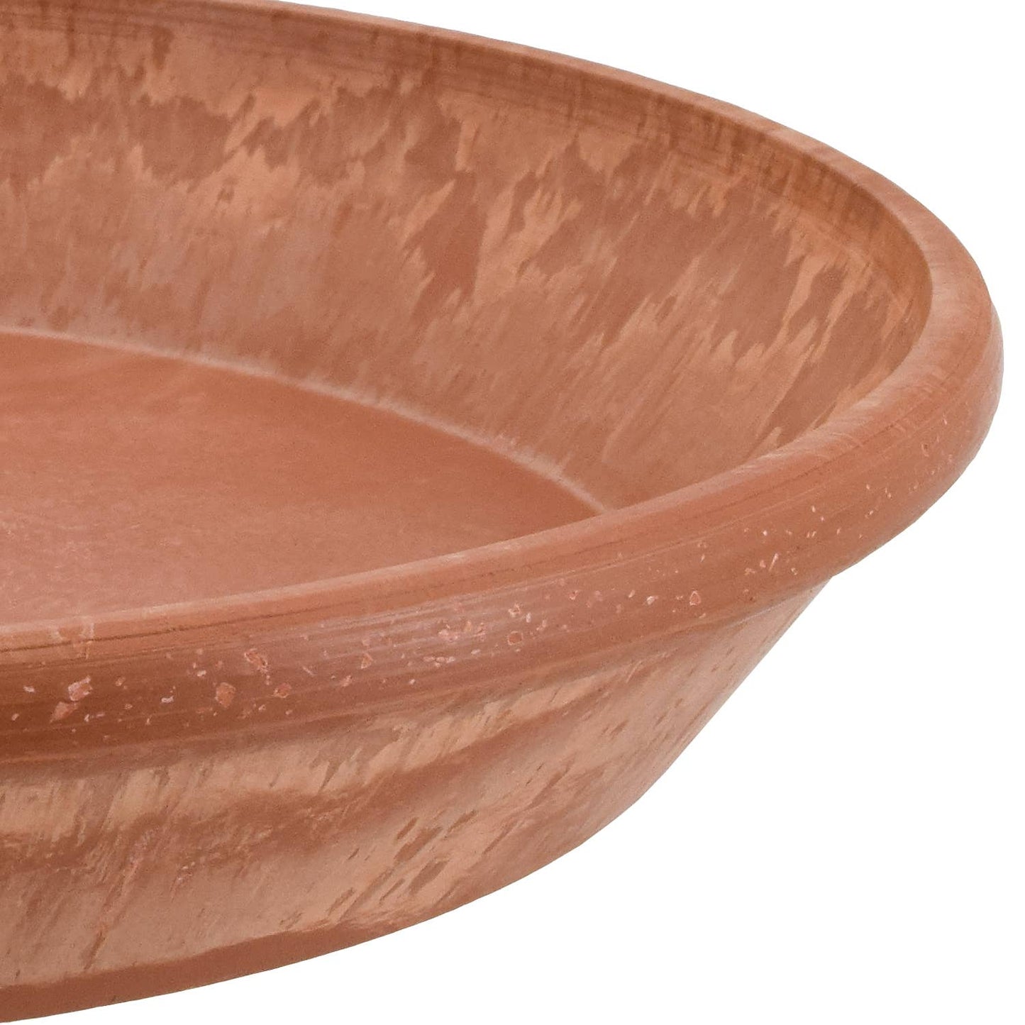 PSW Pots- Single Slip Saucer: Terra Cotta Marble / 14"