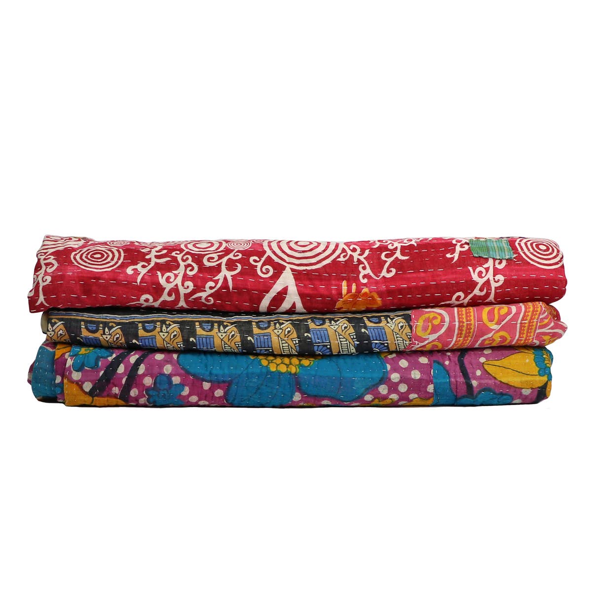 Authentic Vintage Kantha Quilt, Perfect Beach Blanket | Boho