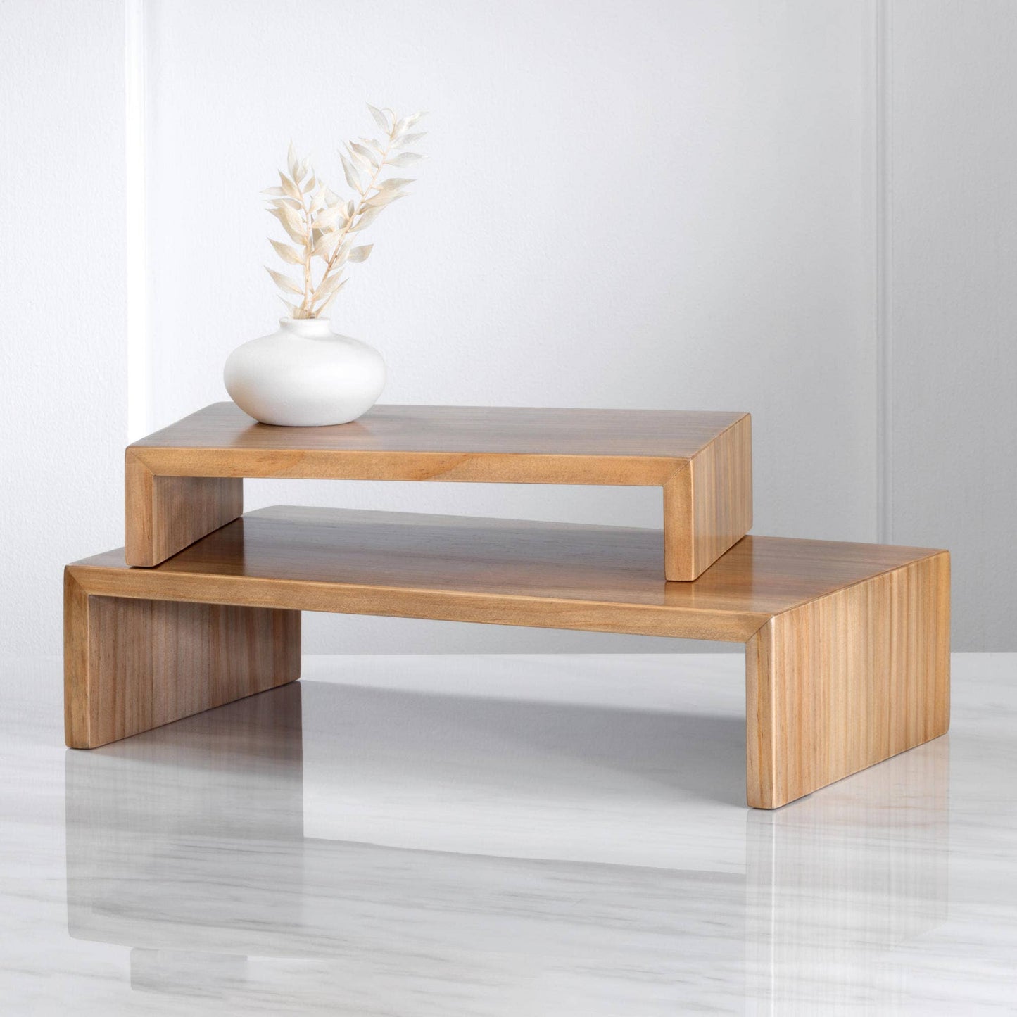 Rectangle Wood Risers - Set of 2