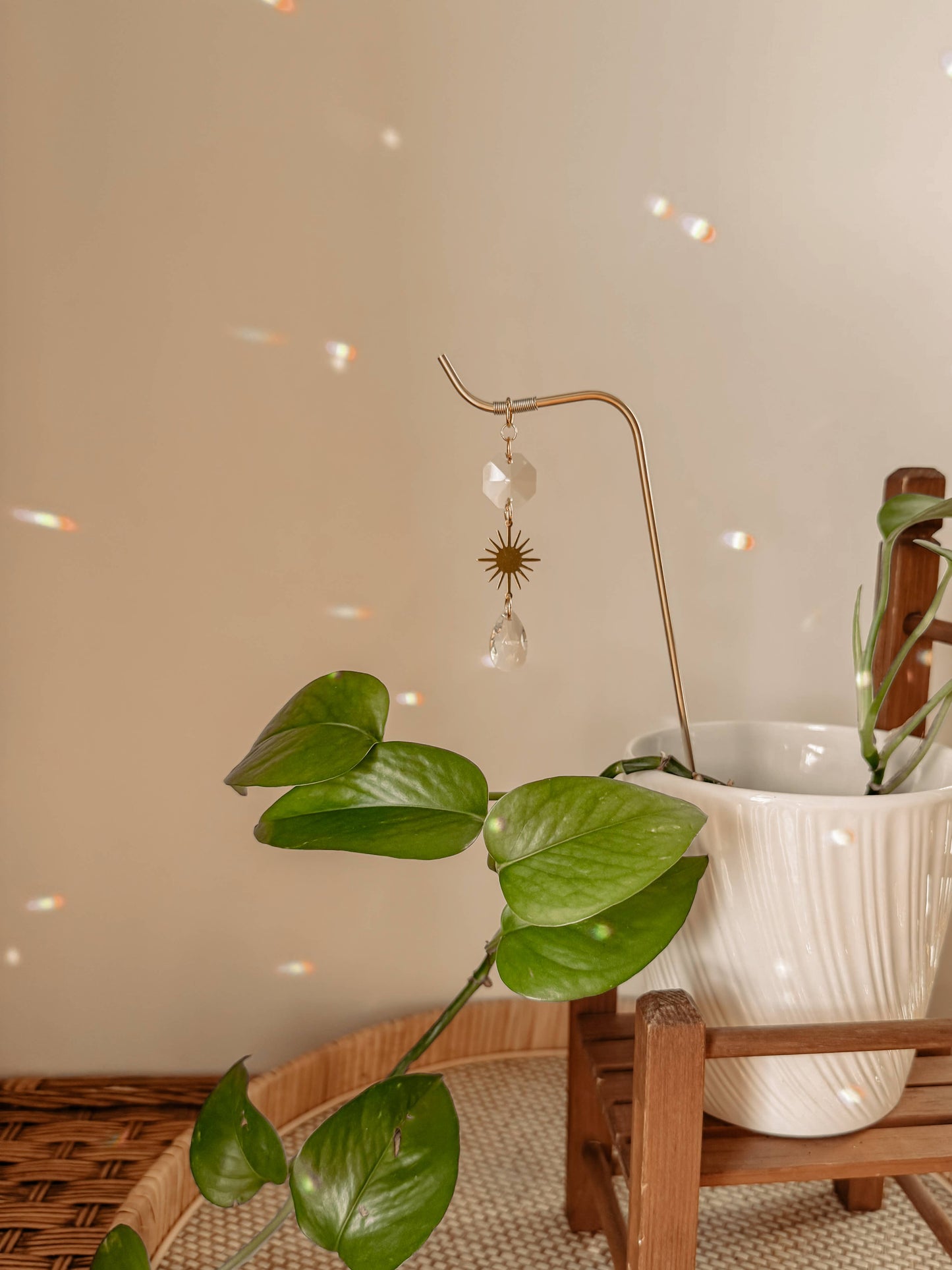 Plant Stake | Suncatcher + Sun Charm | Houseplant Accessory