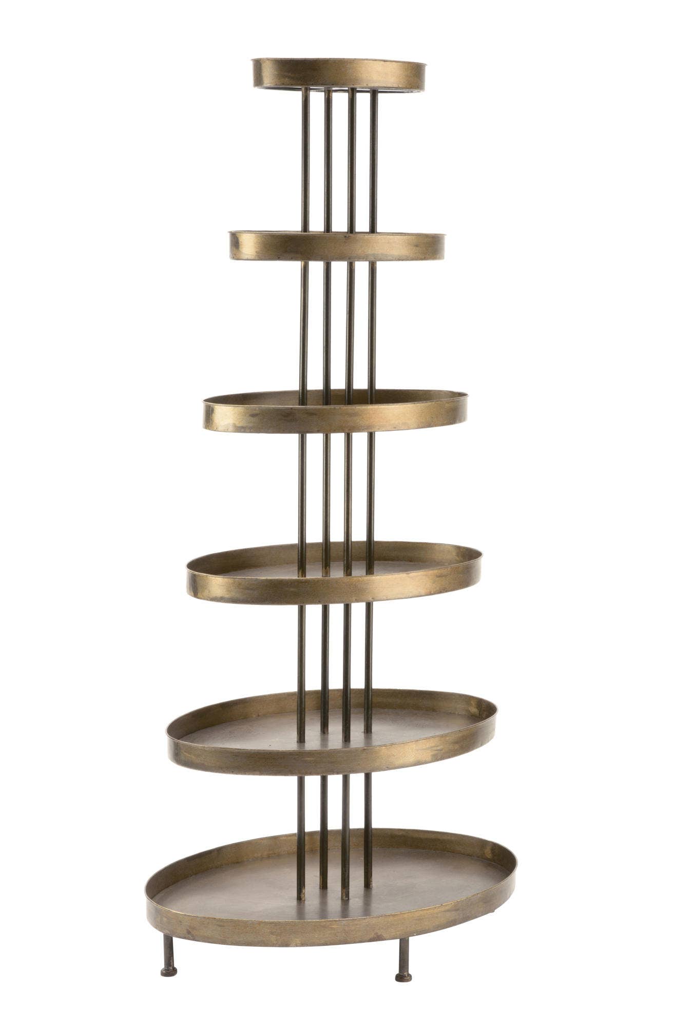 Multi-Tiered Oval Displays (Tabletop or Floor): 3-Tier